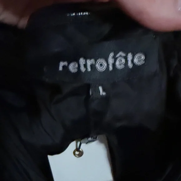 Retrofete Black Sparkle One Shoulder Dress - Picture 3 of 5